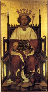 Portrait Richard II of England, ca 1390. Artist: Anonymous