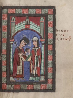 Emperor Henry V and Matilda of England at the Wedding Feast in Mainz on 7 January 1114, 1114. Artist: Anonymous