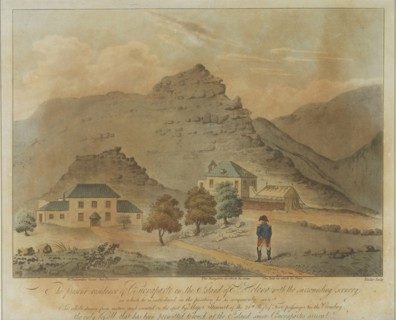 Napoleon Bonaparte on the island of Saint Helena, 1816. Artist: Anonymous
