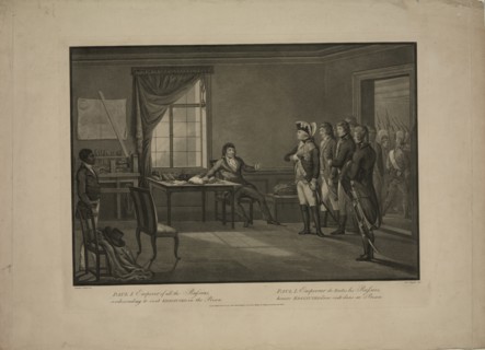 Emperor Paul I condescending to visit Kosciusko in the prison. Artist: Gaugain, Thomas (1756-1810)
