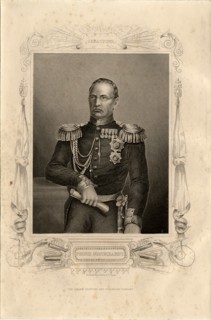 Portrait of Prince Mikhail Dmitrievich Gorchakov (1795-1861), 1856. Artist: Pound, Daniel J. (1810-1861?)