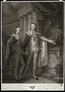 Portrait of Grand Dukes Alexander Pavlovich and Constantine Pavlovich of Russia, 1797. Artist: Walker, James (1748-ca. 1808)