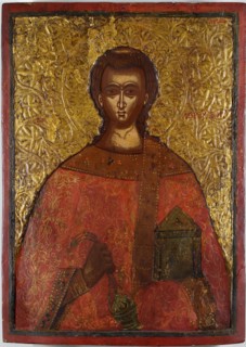 Saint Lawrence, 17th century. Artist: Adrianoupolitis, Konstantinos (active 17th century)