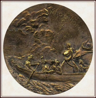 Laskarina Bouboulina, heroine of the Greek War of Independence (Commemorative medal), 1930. Artist: Anonymous