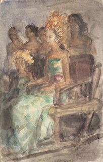 Indonesian princess, 1890. Artist: Israëls, Isaac (1865-1934)