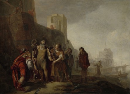 The Legates of Alexander the Great Investing the Gardener Abdalonymus with the Insignia of the Kingship of Sidon, 1649. Artist: Knüpfer, Nicolaes (1609-1655)
