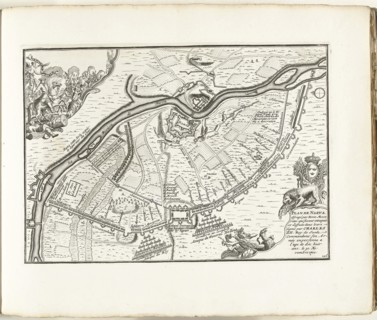 The Siege of Narva in 1700, 1702-1703. Artist: Mortier, Pieter (1661-1711)