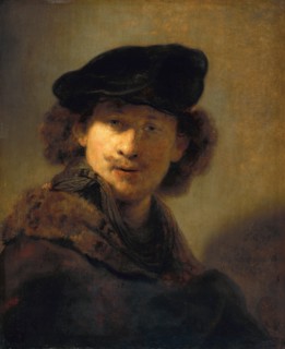 Self-Portrait with Velvet Beret, 1634. Artist: Rembrandt van Rhijn (1606-1669)