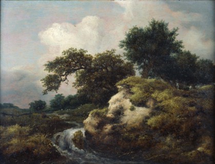Landscape with Dune and Small Waterfall. Artist: Ruisdael, Jacob Isaacksz, van (1628/29-1682)