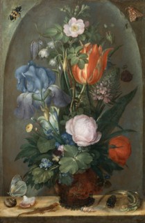 Flower Still Life with Two Lizards, 1603. Artist: Savery, Roelant (1576-1639)