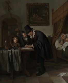 The Doctor's Visit, ca 1665. Artist: Steen, Jan Havicksz (1626-1679)