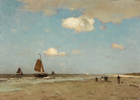 Beach scene, 1887. Artist: Weissenbruch, Hendrik Johannes (Jan Hendrik) (1824-1903)
