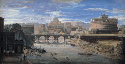 View of Tor di Nona, um 1700. Artist: Wittel (Vanvitelli), Caspar Adriaensz. van (1656-1736)