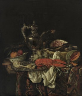 Still life with a silver pitcher, 1660s. Artist: Beijeren, Abraham Hendricksz, van (1620/21-1690)