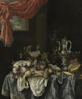 Sumptuous still life, 1654. Artist: Beijeren, Abraham Hendricksz, van (1620/21-1690)