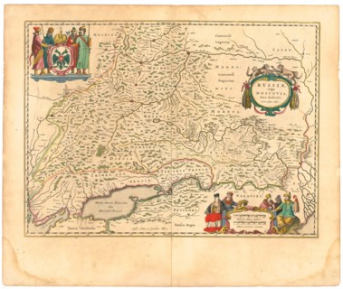 Map of Russia (From: Theatrum Orbis Terrarum...), 1645. Artist: Blaeu, Willem Janszoon (1571-1638)