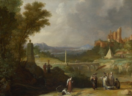 The Finding of the Infant Moses by Pharaoh's Daughter, 1636. Artist: Breenbergh, Bartholomeus (1598-1657)