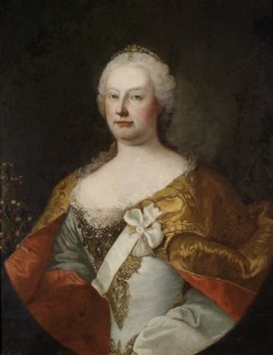 Portrait of Empress Maria Theresia of Austria (1717-1780), 1750s. Artist: Meytens, Martin van, the Younger (1695-1770)