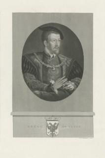 Portrait of Charles V of Spain (1500-1558), 1848-1849. Artist: Reckleben, Jan Frederik Christiaan (1819-1879)