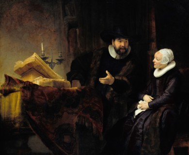 The Mennonite Preacher Anslo and his Wife, 1641. Artist: Rembrandt van Rhijn (1606-1669)