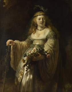 Saskia van Uylenburgh in Arcadian Costume, 1635. Artist: Rembrandt van Rhijn (1606-1669)