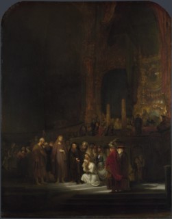 The Woman taken in Adultery, 1644. Artist: Rembrandt van Rhijn (1606-1669)