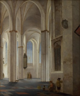 The Interior of the Buurkerk at Utrecht, 1644. Artist: Saenredam, Pieter (1597-1665)