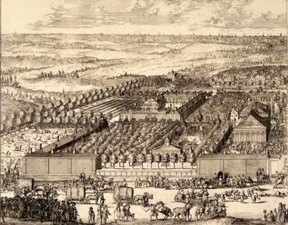 German Quarter (Nemetskaya sloboda) in Moscow (left part), 1705. Artist: Schoonebeek (Schoonebeck), Adriaan (1661-1705)