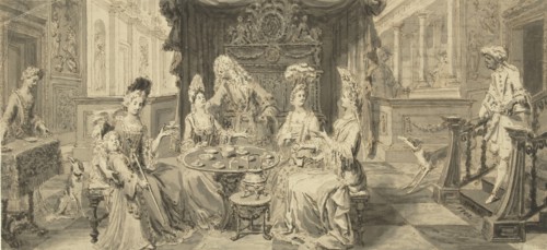 Elegant Society at Round Table, um 1700. Artist: Tidemann, Philip (1657-1705)