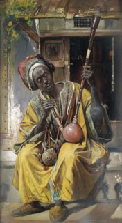 The Water-Pipe Smoker, 1903. Artist: Tornai, Gyula (1861-1928)