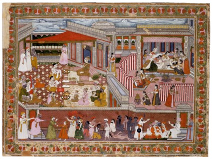 Birth in a Palace, 1760-1770. Artist: Indian Art