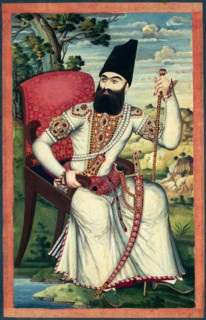 Portrait of Prince Abbas Mirza, ca 1820. Artist: Iranian master