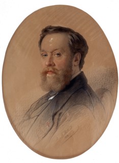 Portrait of the marshal of the nobility V.Y. Tulinov, 1868. Artist: Belloli, Andrei (1820-1881)