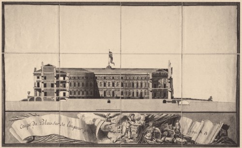 Saint Michael's Castle in Saint Petersburg, 1797. Artist: Brenna, Vincenzo (1745-1820)