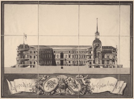Saint Michael's Castle in Saint Petersburg, 1797. Artist: Brenna, Vincenzo (1745-1820)
