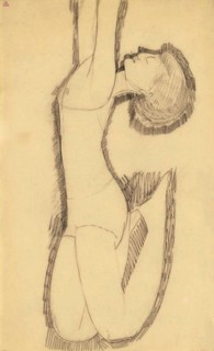 Anna Akhmatova as Acrobat, 1911. Artist: Modigliani, Amedeo (1884-1920)