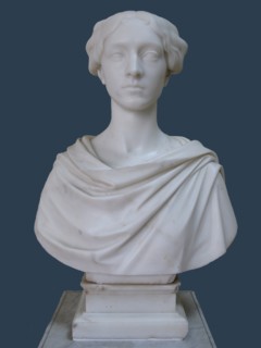 Portrait Bust of Countess Tatyana Stroganova, 1853. Artist: Tenerani, Pietro (1789-1869)