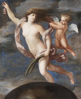 Fortuna and Cupid. Artist: Sirani, Elisabetta (1638-1665)
