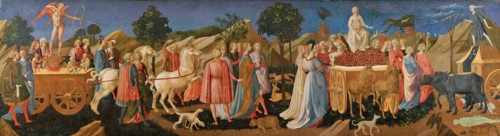 The Triumphs of Love, Chastity, and Death, c. 1450. Artist: Pesellino, Francesco di Stefano (1422-1457)