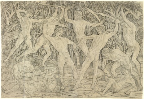The Battle of the Nudes, 1470s. Artist: Pollaiuolo, Antonio (ca 1431-1498)