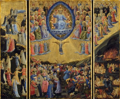 The Last Judgment (Winged Altar), Early 15th cen.. Artist: Angelico, Fra Giovanni, da Fiesole (ca. 1400-1455)