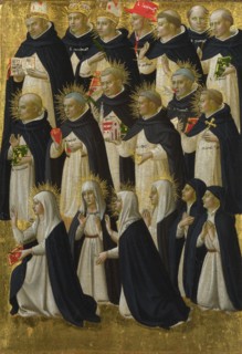 The Dominican Blessed (Panel from Fiesole San Domenico Altarpiece), c. 1423-1424. Artist: Angelico, Fra Giovanni, da Fiesole (ca. 1400-1455)