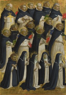 The Dominican Blessed (Panel from Fiesole San Domenico Altarpiece), c. 1423-1424. Artist: Angelico, Fra Giovanni, da Fiesole (ca. 1400-1455)