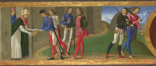 Legend of Saints Justus and Clement of Volterra, ca 1479. Artist: Ghirlandaio, Domenico (1449?1494)
