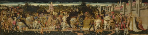 The Triumph of David, c. 1450. Artist: Pesellino, Francesco di Stefano (1422-1457)