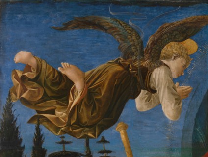 Angel (Panel of the Pistoia Santa Trinità Altarpiece), 1455-1460. Artist: Pesellino, Francesco di Stefano (1422-1457)