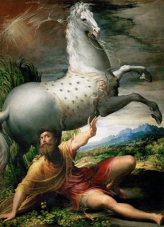 The Conversion of Saint Paul, ca 1528. Artist: Parmigianino (1503-1540)