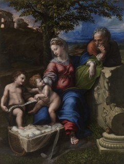 The Holy Family Under an Oak Tree, ca 1518. Artist: Raphael (1483-1520)