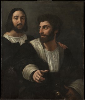 Self-Portrait with a Friend (Double Portrait), 1519. Artist: Raphael (1483-1520)