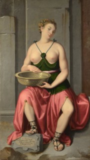 The Vestal Virgin Tuccia, ca 1555. Artist: Moroni, Giovan Battista (1520/25-1578)